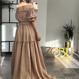 Amor - Egyrészes bérelhető boho kismamaruha